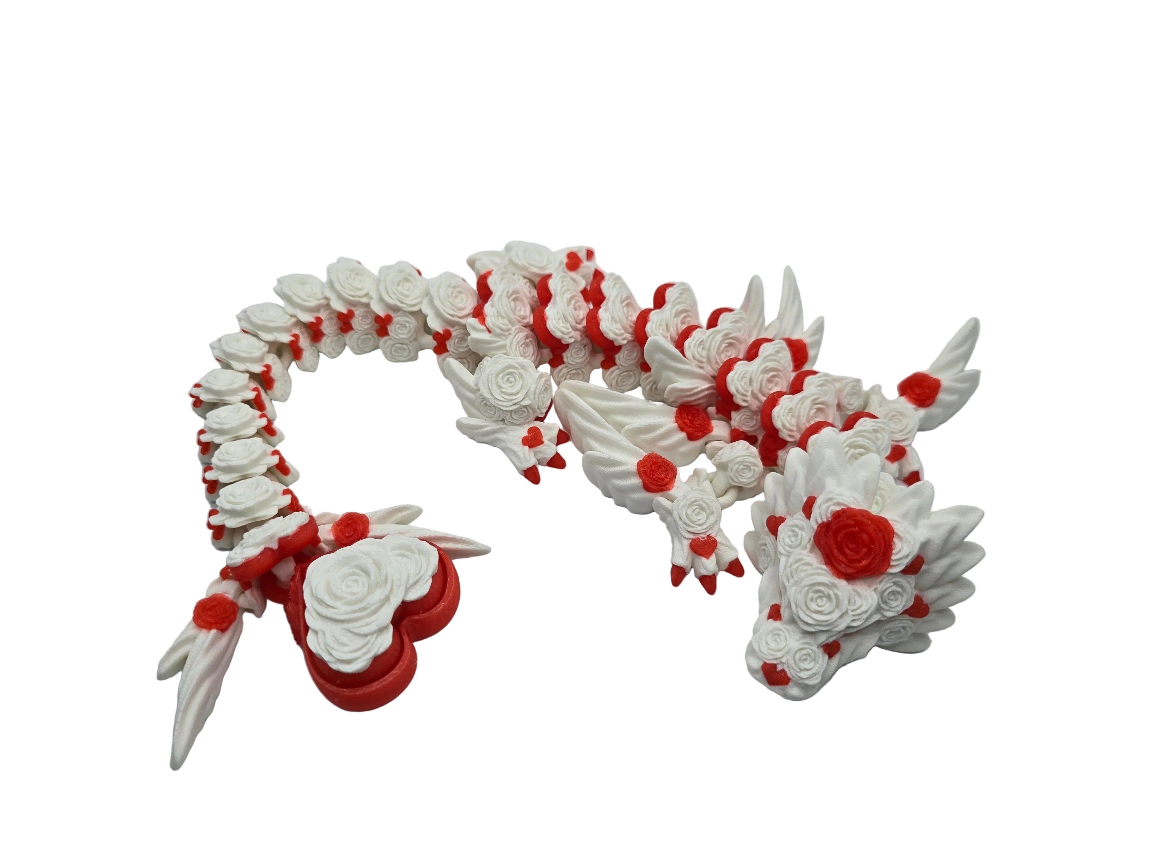3D Printed Rose Heart Dragon