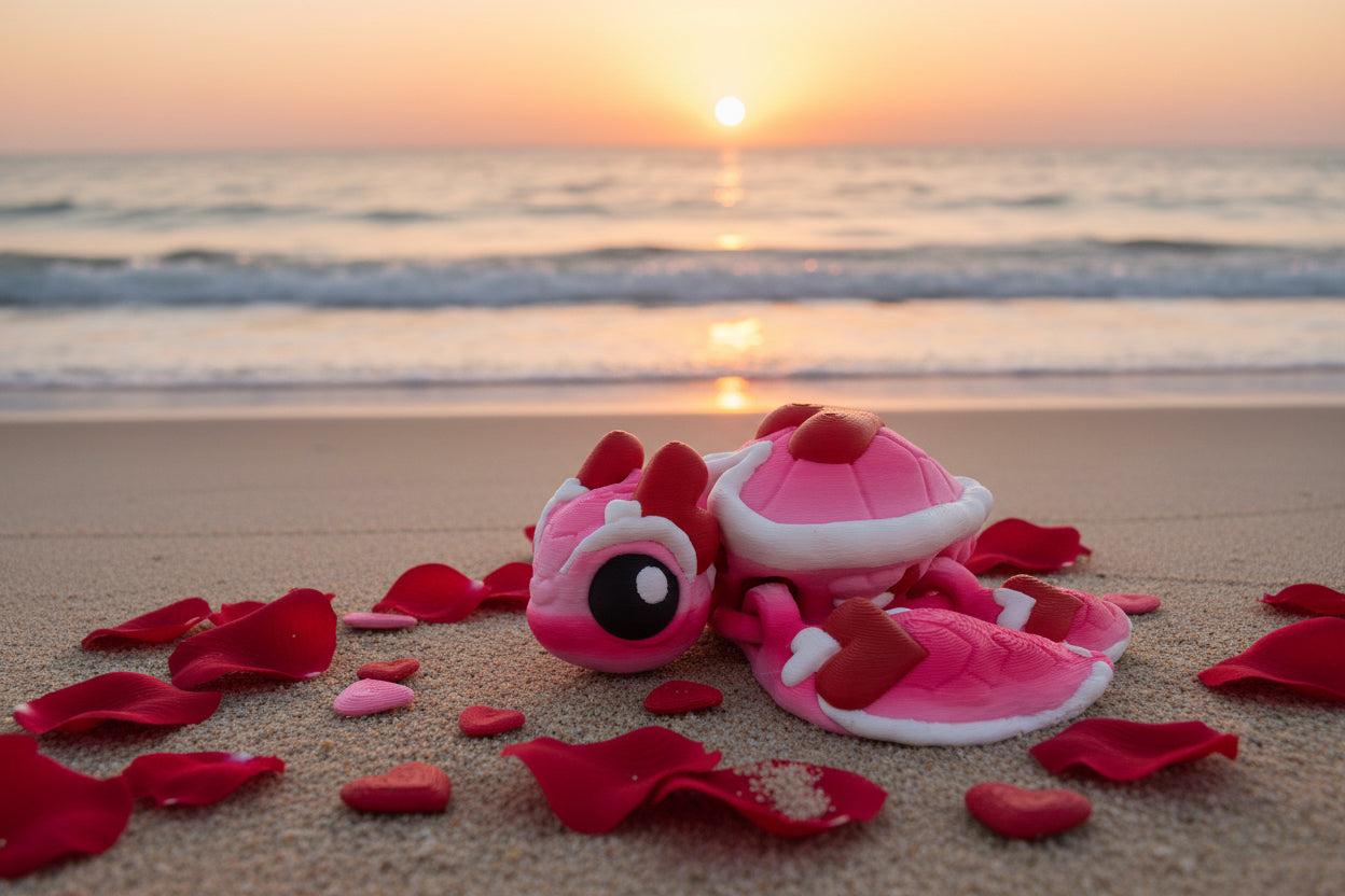 3D Printed Heart Sea Turtle