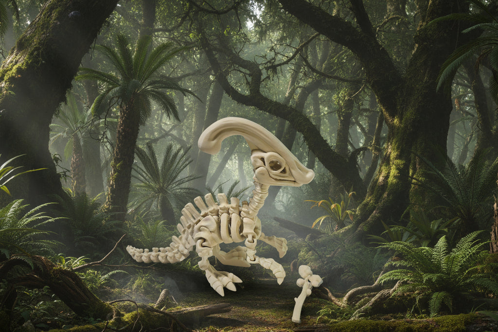 3D Printed Skeleton Parasaurolophus
