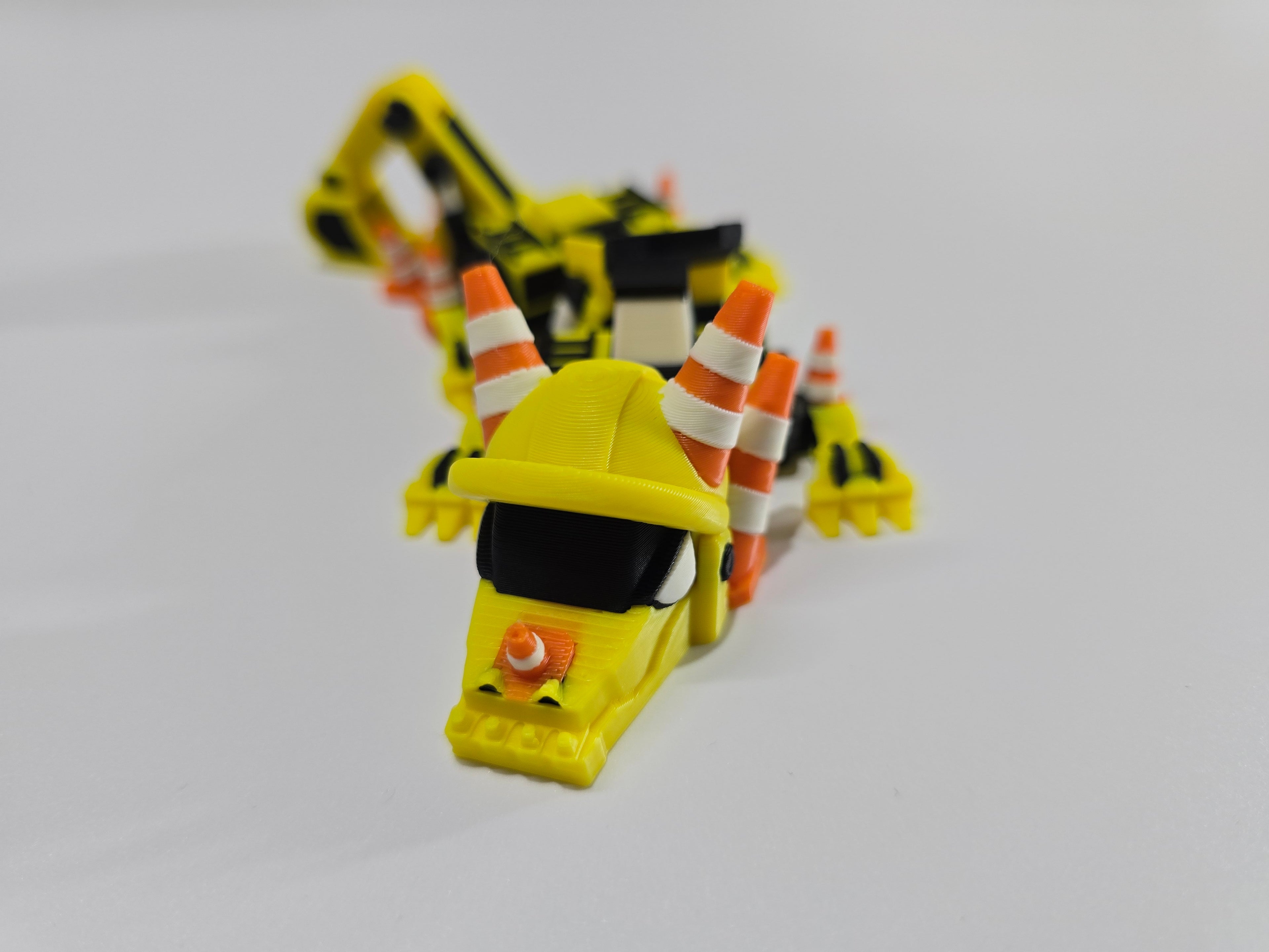 3D Printed Mini Construction Dragon