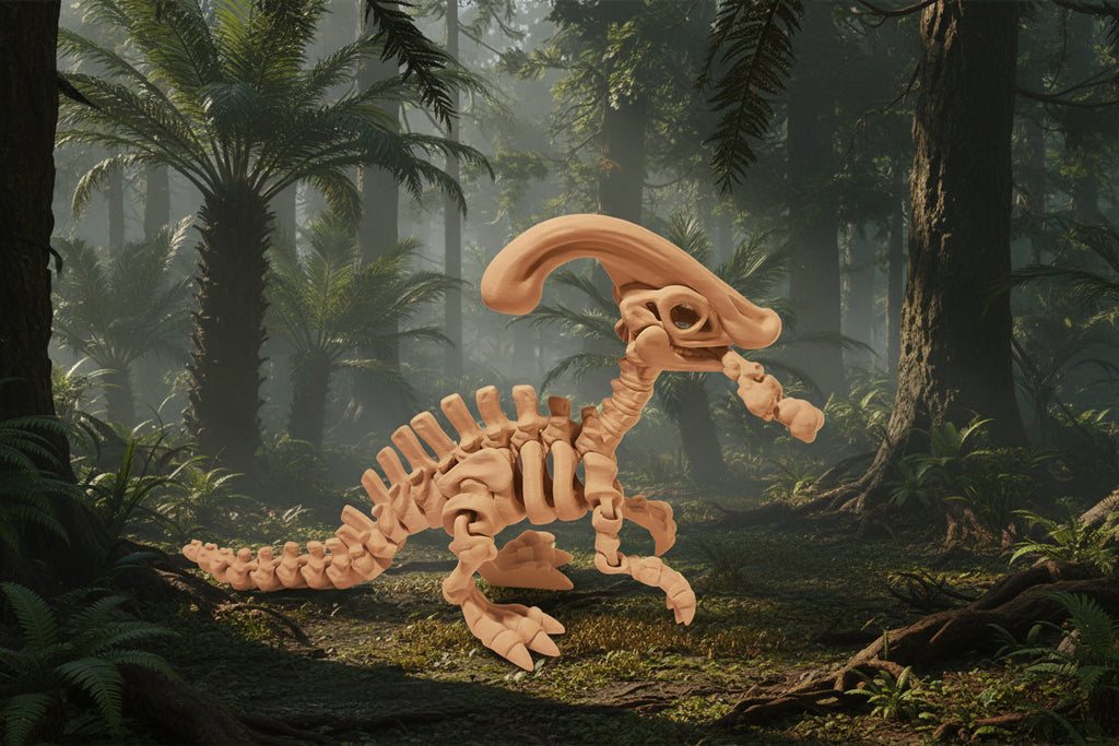 3D Printed Skeleton Parasaurolophus