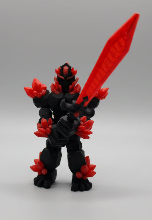 3D Printed Crystal Warrior